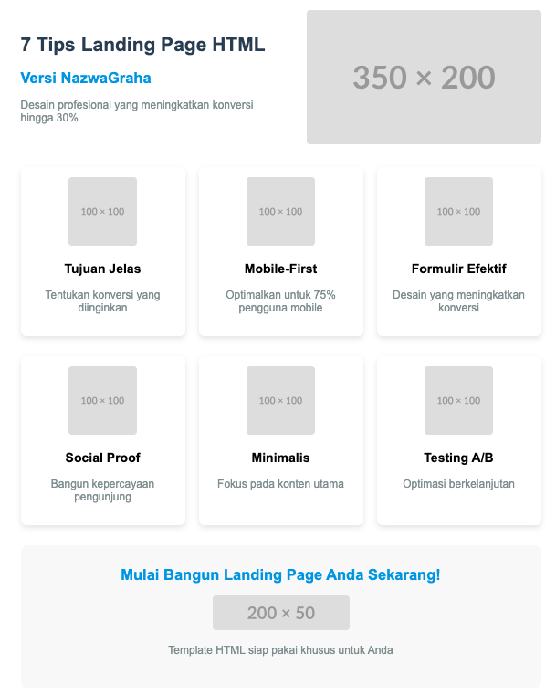 Baru !! Tips Membuat Landing Page Dengan HTML | 0812 98 506 111